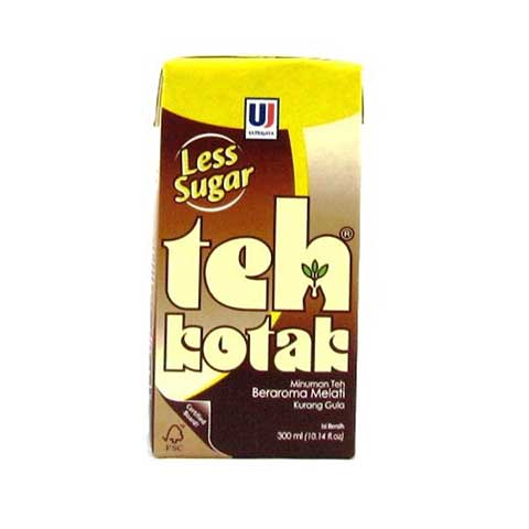 T EH KOTAK  LESS SUGAR 6X300ML